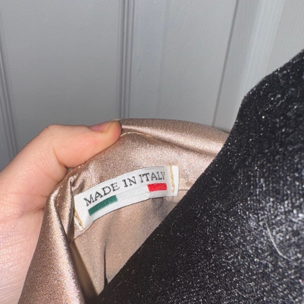 Elegant Satin Gold Dress - Picture 6 of 16
